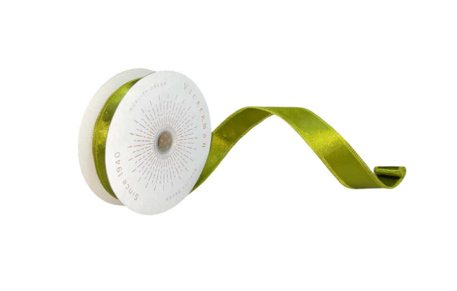 Moss Green Satin Ribbon