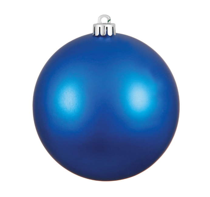 Blue Matte Ball Ornament