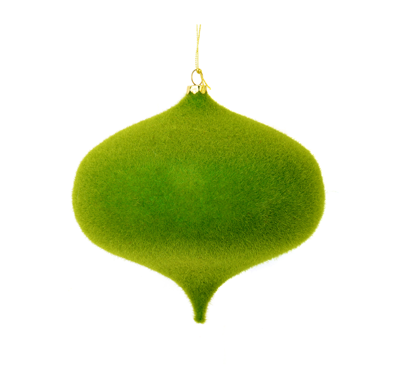 6" Flocked Onion Ornament