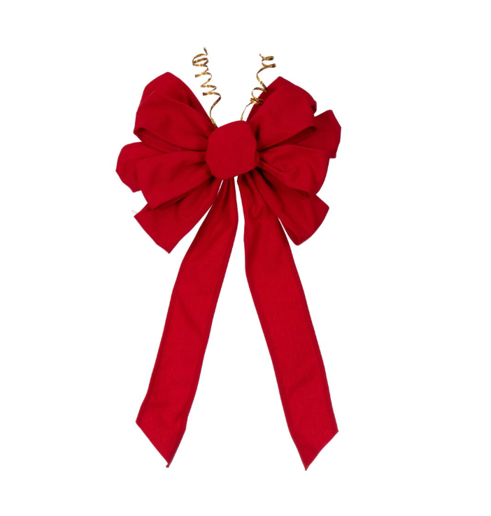 Red Canvas Bow