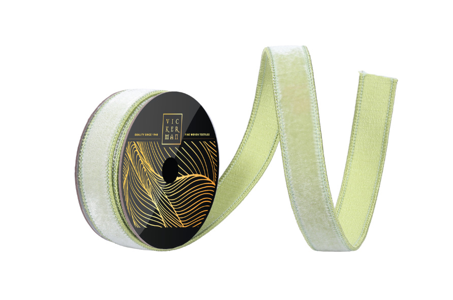 Velvet Ribbon with Dupion Backing