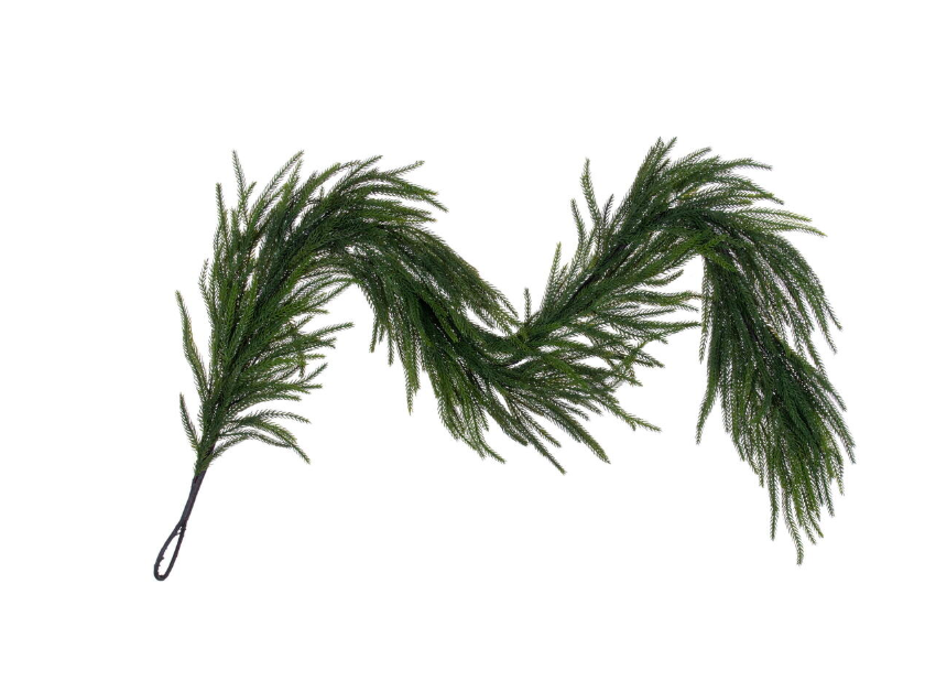 63"  Green Norfolk Pine Garland