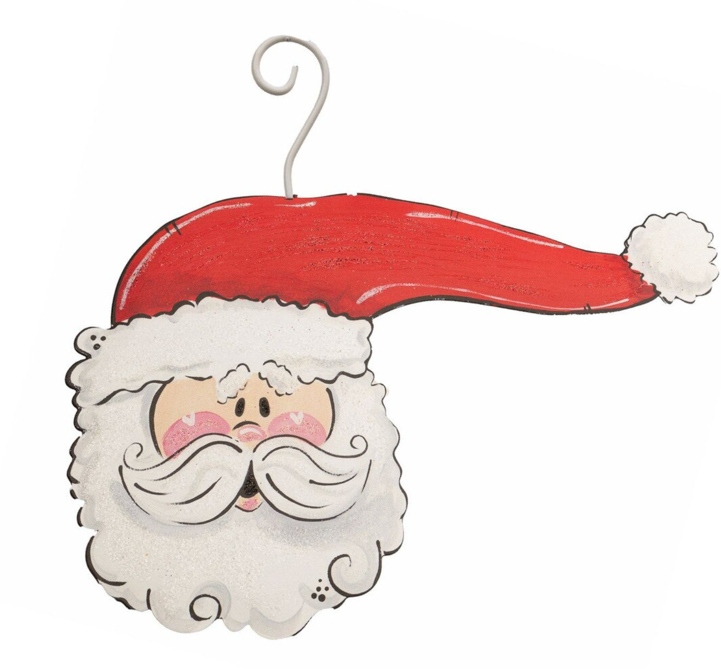 Side Hat Santa Ornament