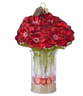 Red Amaryllis in Vase Ornament