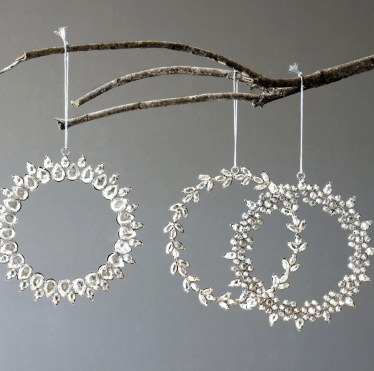 Rhinestone Wreath Ornament