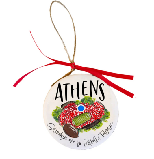 Athens, GA Christmas College Town Ornament