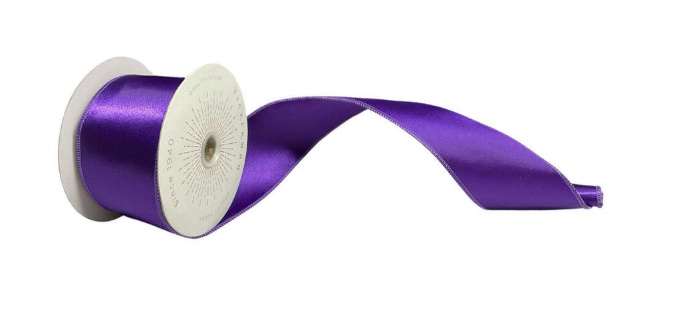 Purple Satin Ribbon