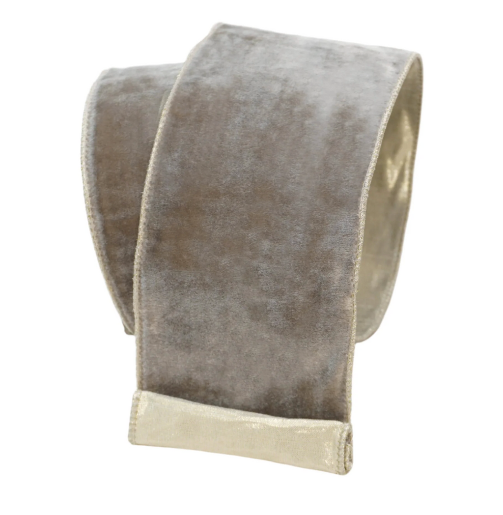 Velvet Luster Ribbon- Platinum
