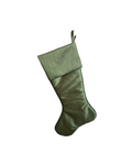 Faux Dupioni Stocking- PIne
