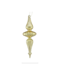 9.5"-10" Glass Finials Shiny Mercury Gold
