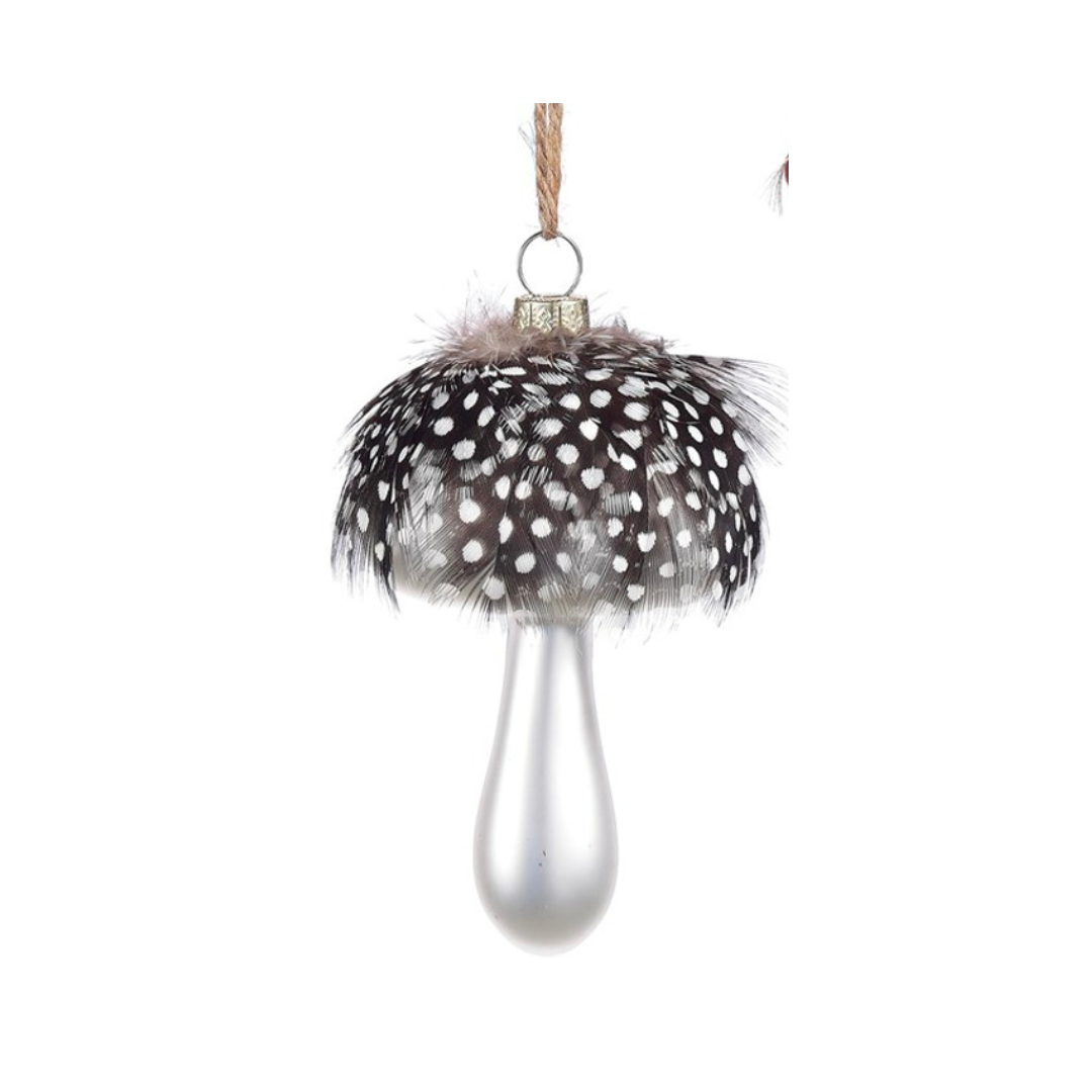 Glass Mushroom Ornament