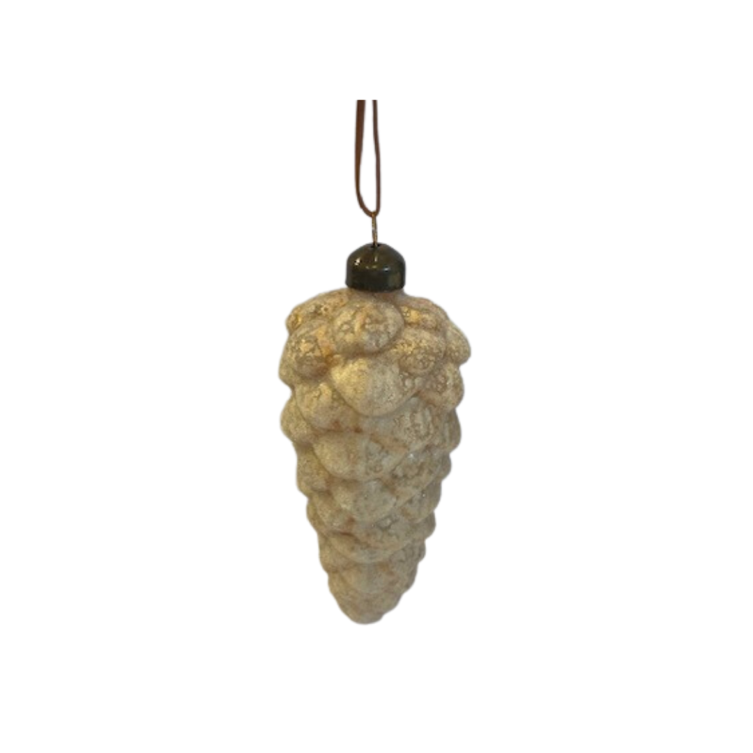 Glass Pinecone Ornament