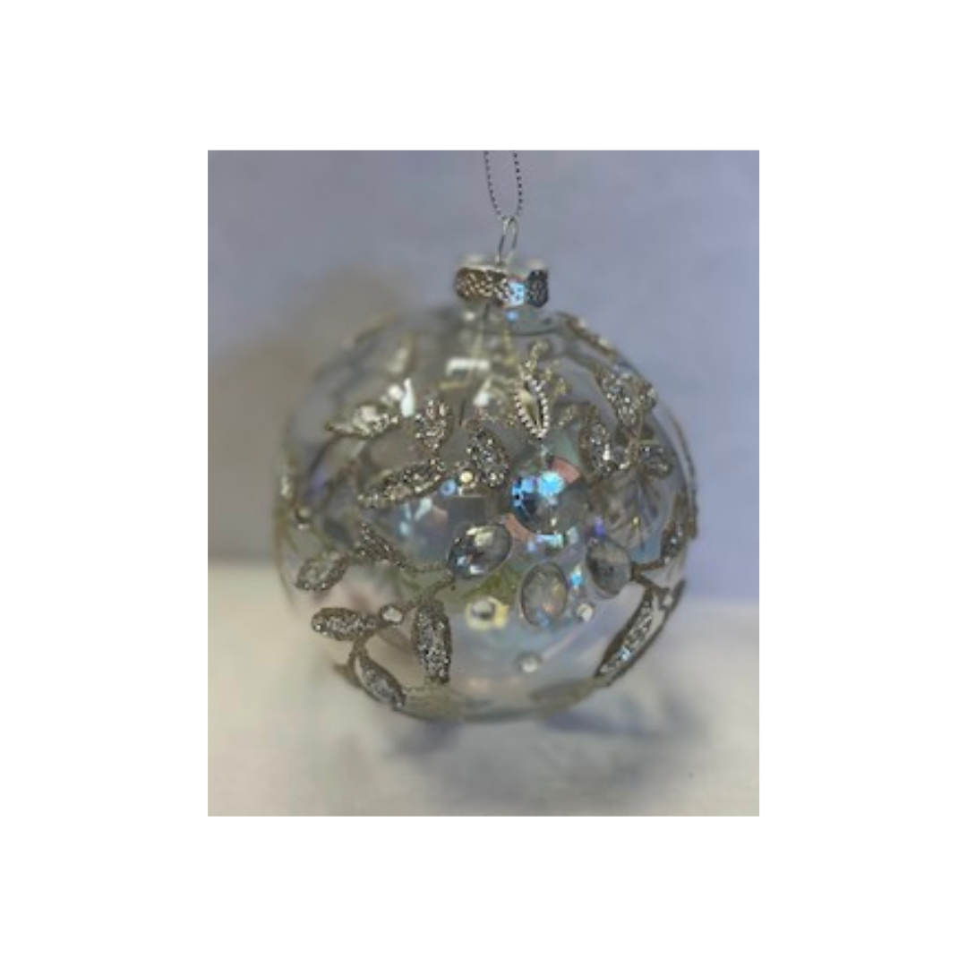 Jeweled Glass Ornament