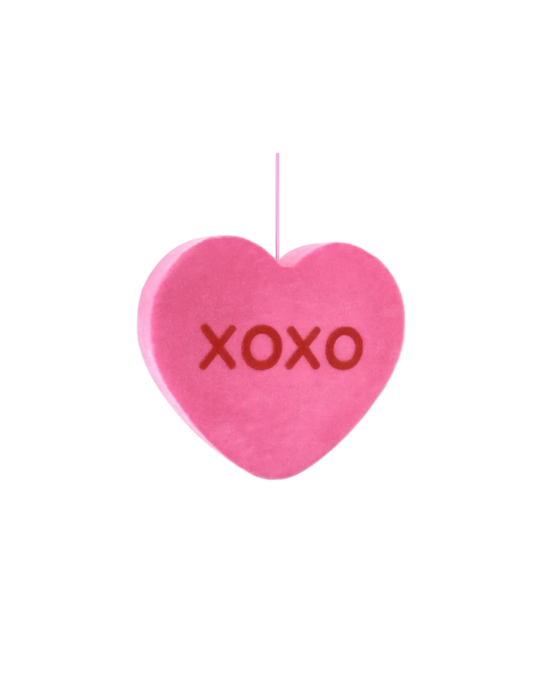 Flocked Conversation Heart -Jumbo