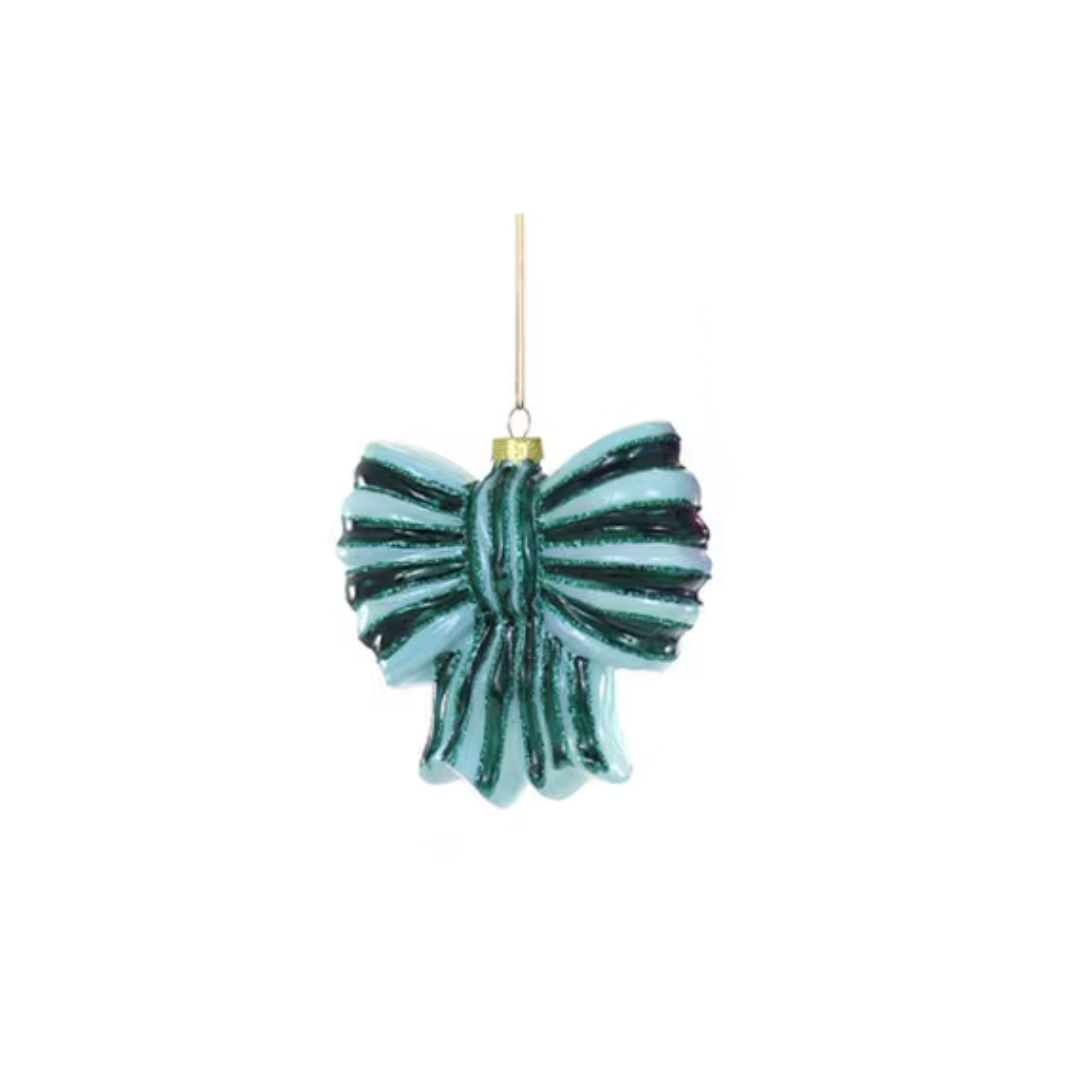 Striped Bow Ornament