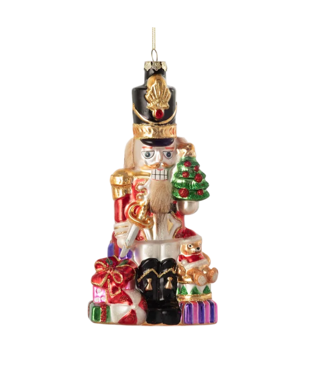 Nutcracker with Gifts Ornament