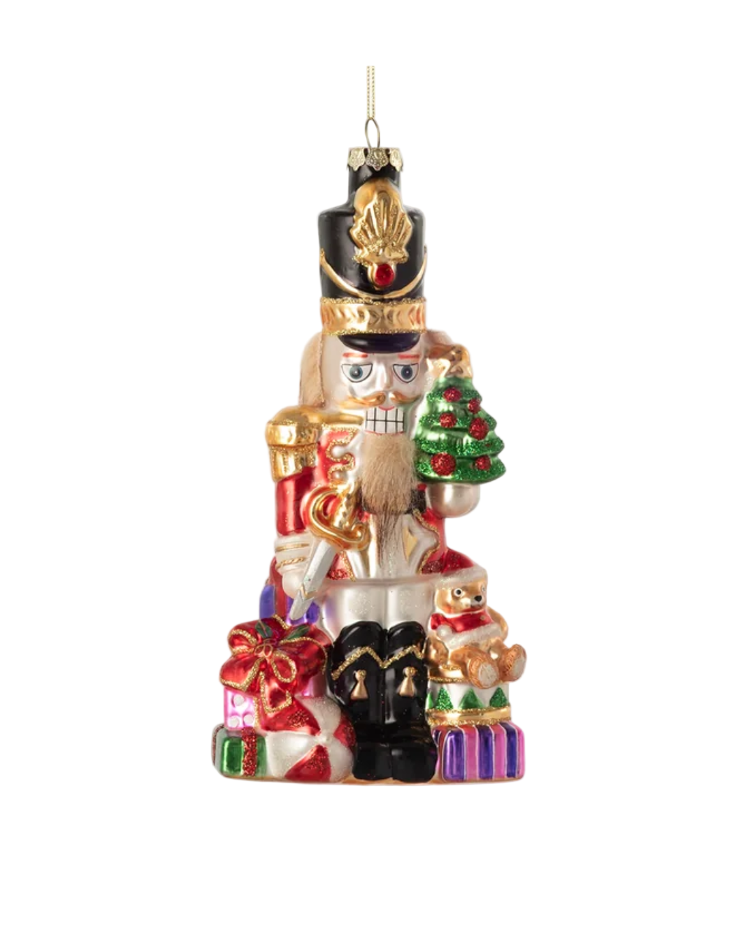 Nutcracker with Gifts Ornament