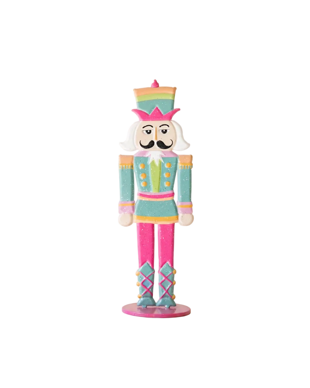 Painted Metal Vibrant Tabletop Nutcrackers
