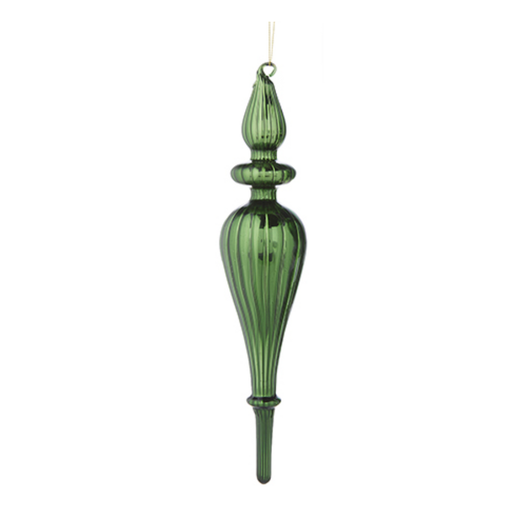 Green Finial Ornament- 11.75"