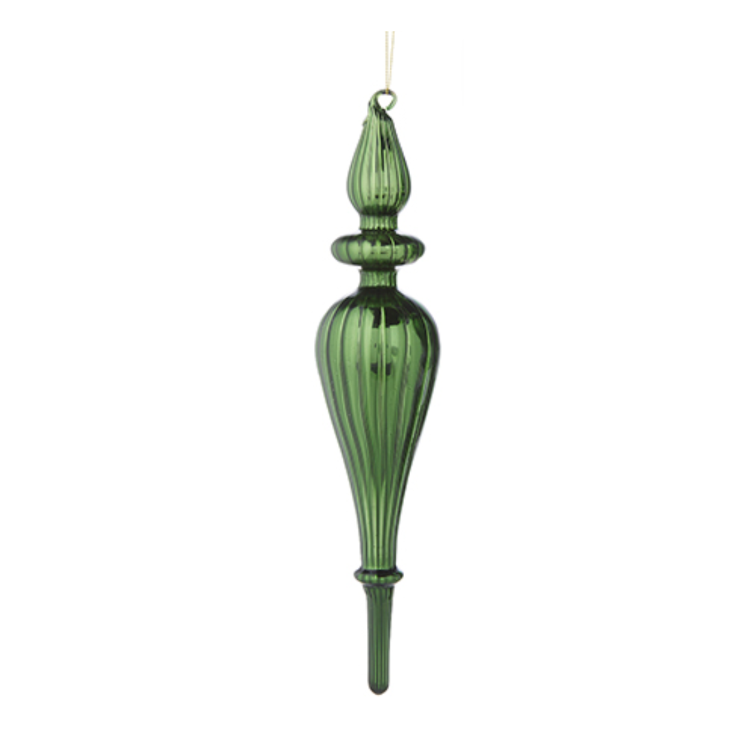 Green Finial Ornament- 11.75"