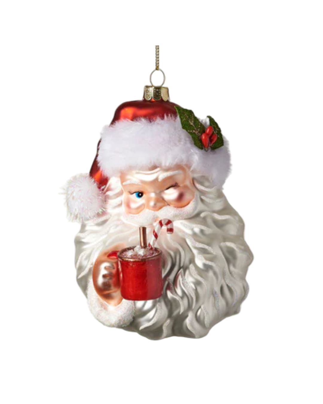 Sober/Tipsy Santa Ornament
