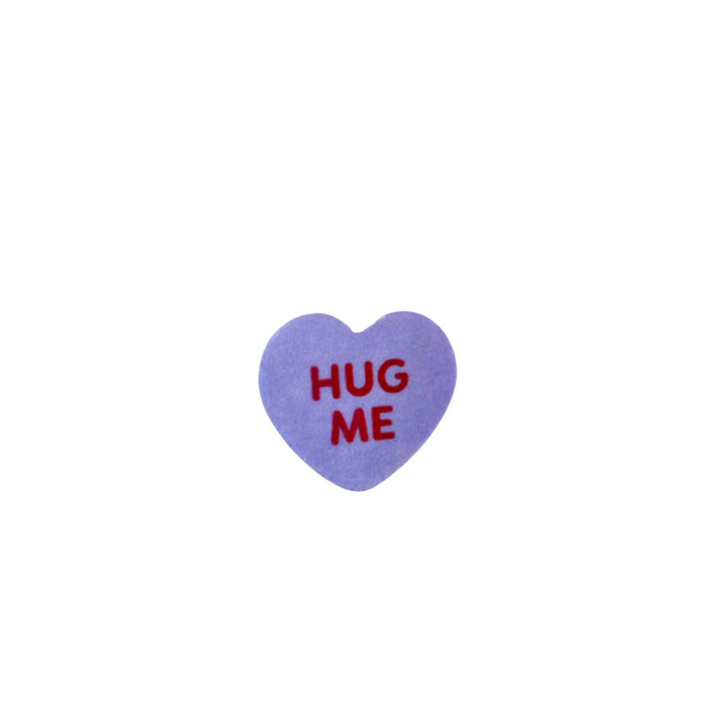 Flocked Conversation Heart- Large