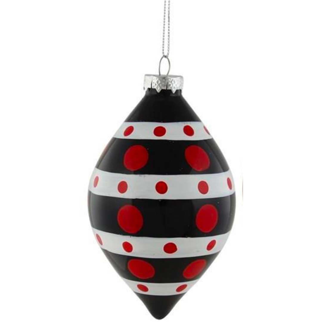 Red/Black/White Ornament