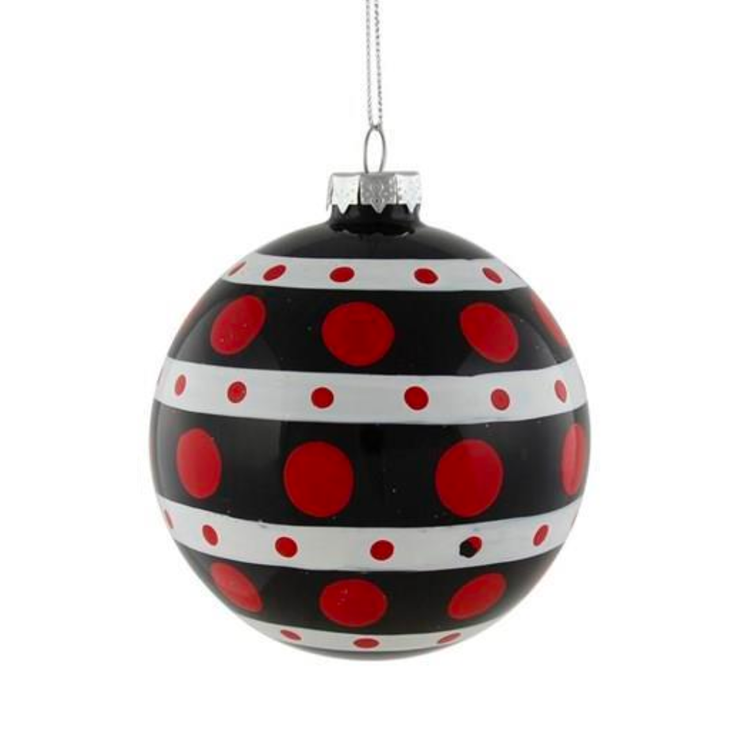 Red/Black/White Ornament