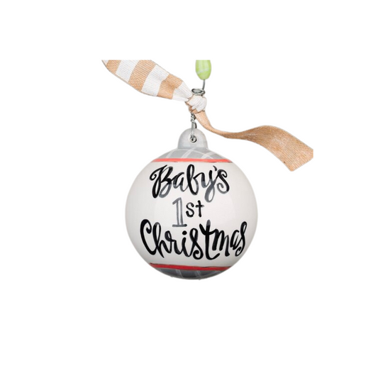 Baby's First with Fawn Ball Ornament