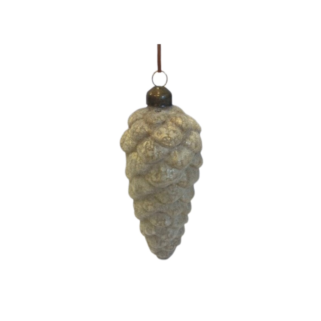 Glass Pinecone Ornament