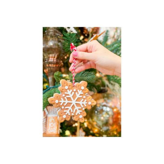 Snowflake Gingerbread Ornament