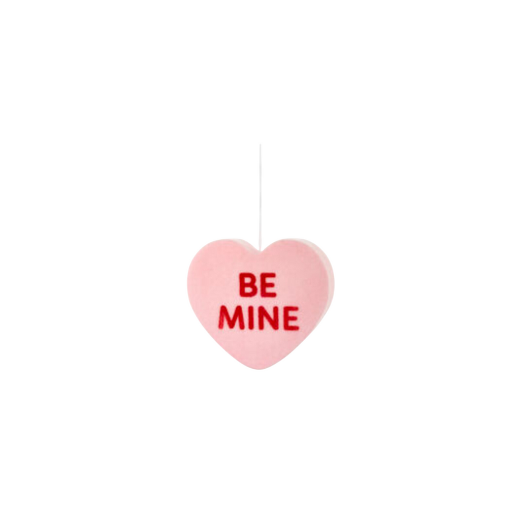 Flocked Conversation Heart- Large