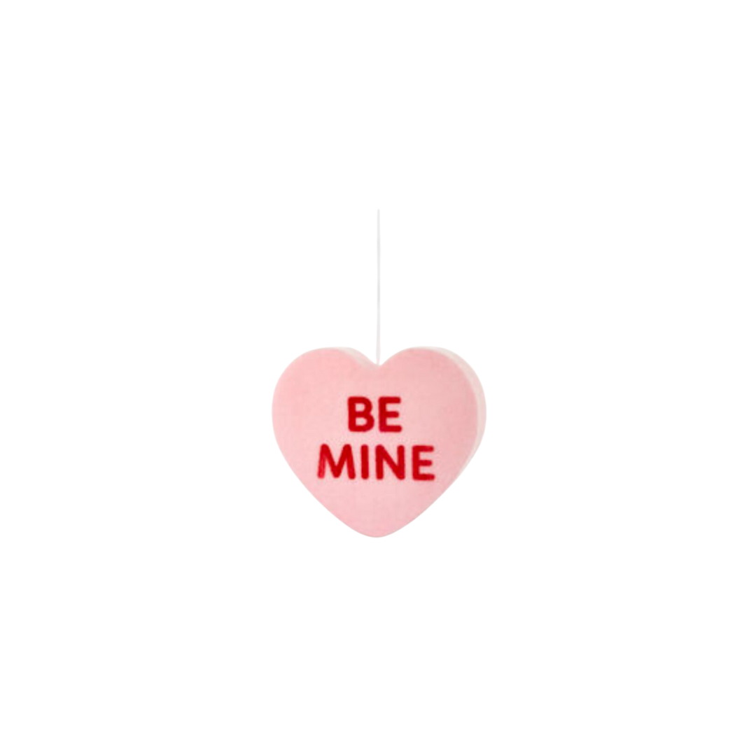 Flocked Conversation Heart- Large