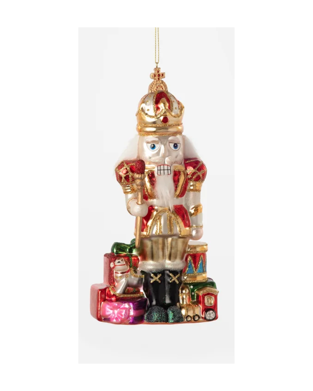 Nutcracker with Gifts Ornament