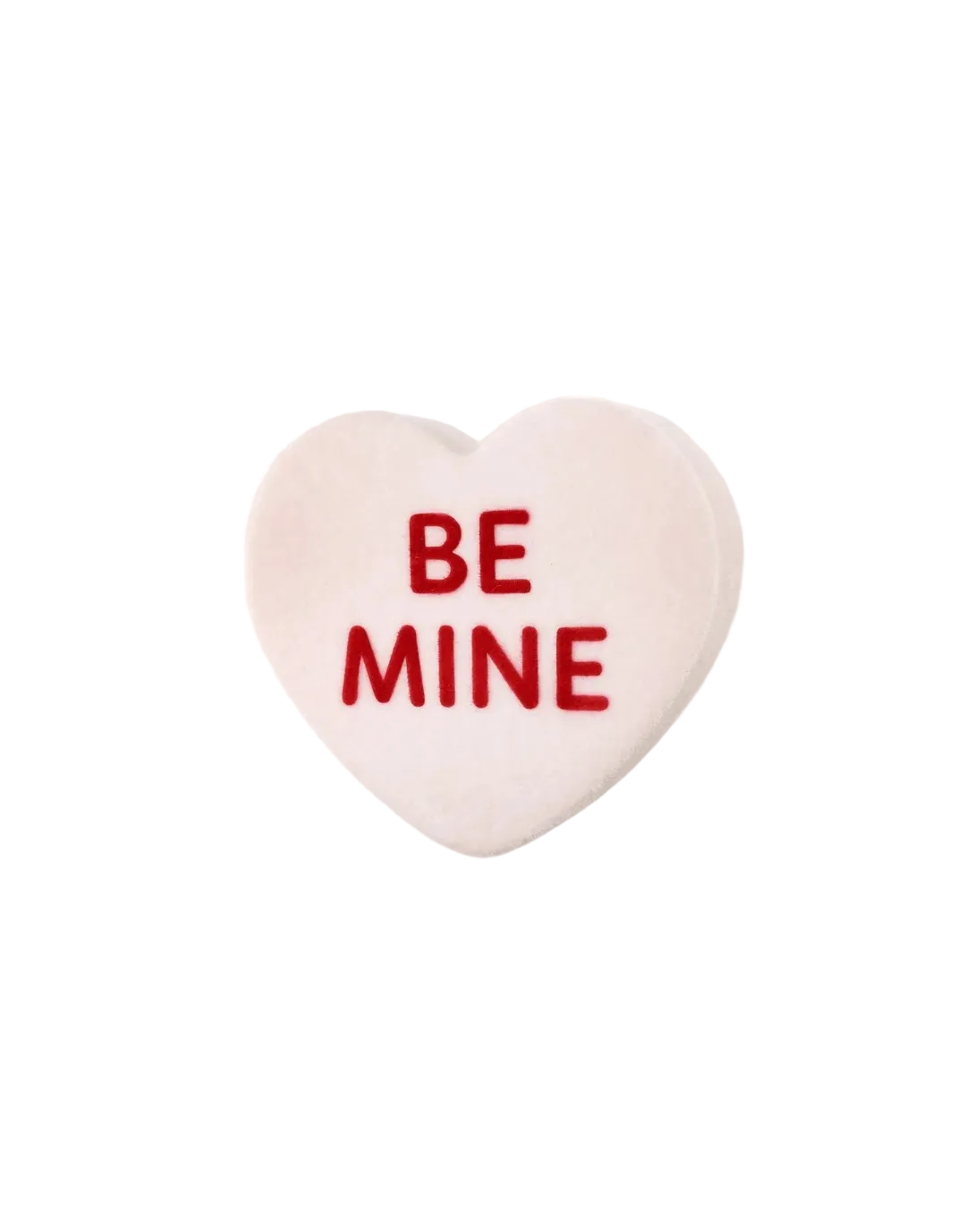 Flocked Conversation Heart -Jumbo