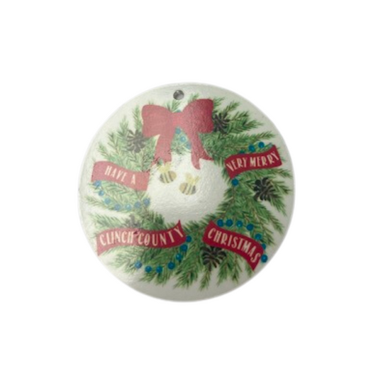 Very Merry Clinch County Christmas Ornament