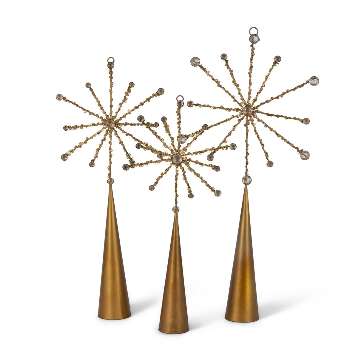 Metal Starburst Sequin Trees