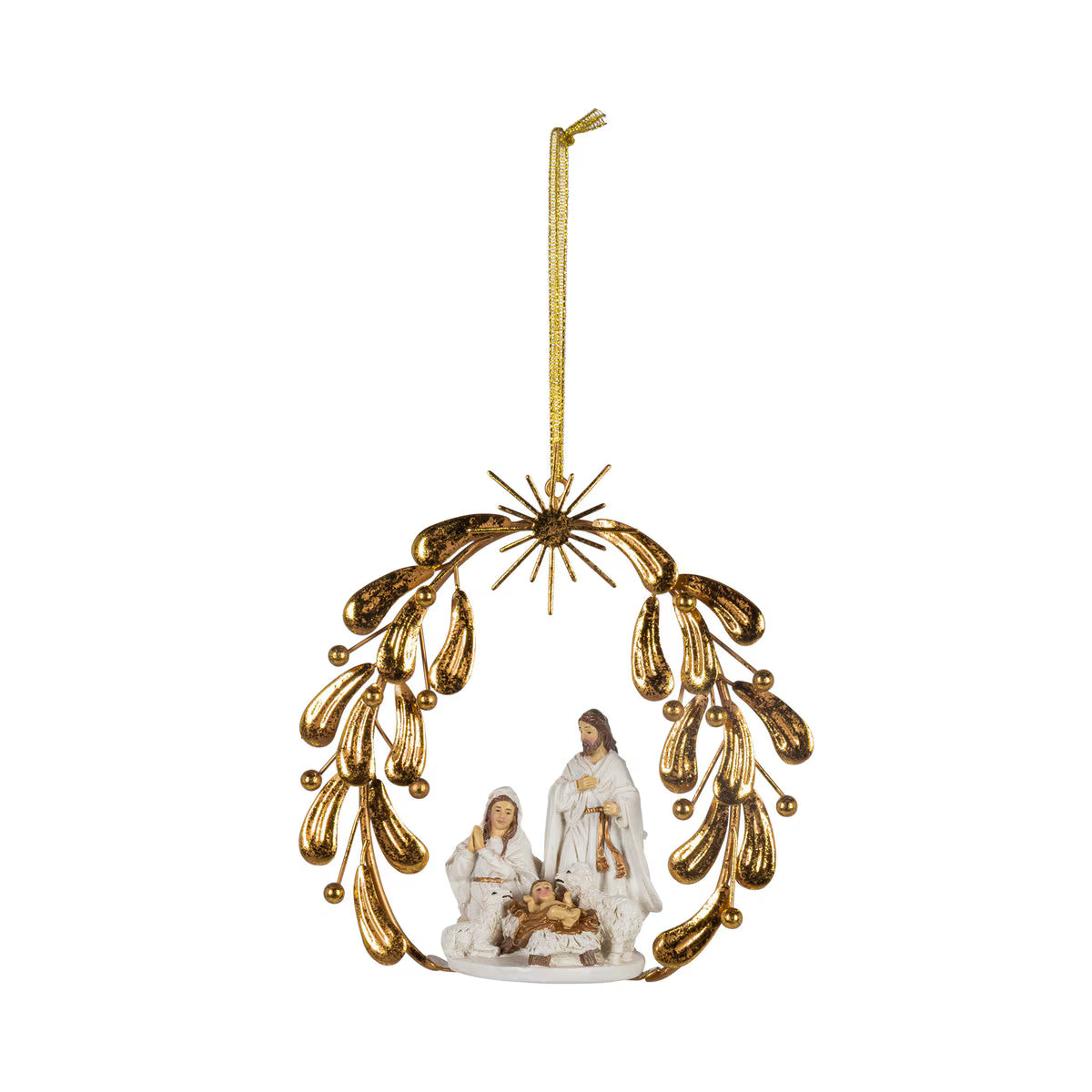 Resin Nativity Scene Ornament