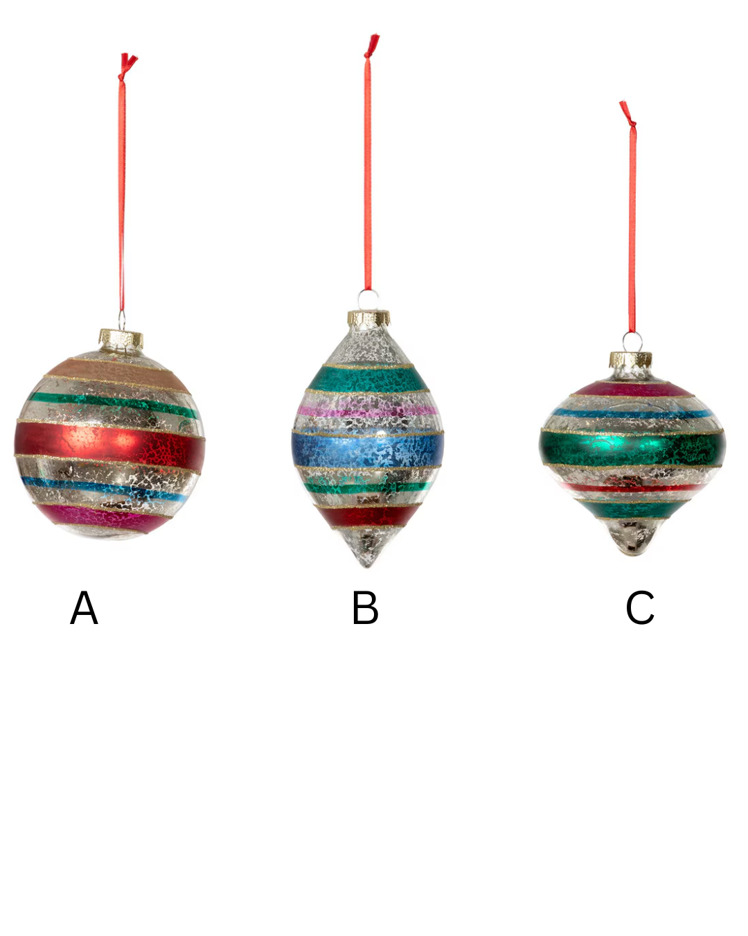 Retro Stripe Ornament