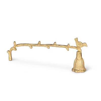 Bronze Aluminum Candle Snuffer with Bird