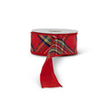 Red Tartan Plaid Ribbon
