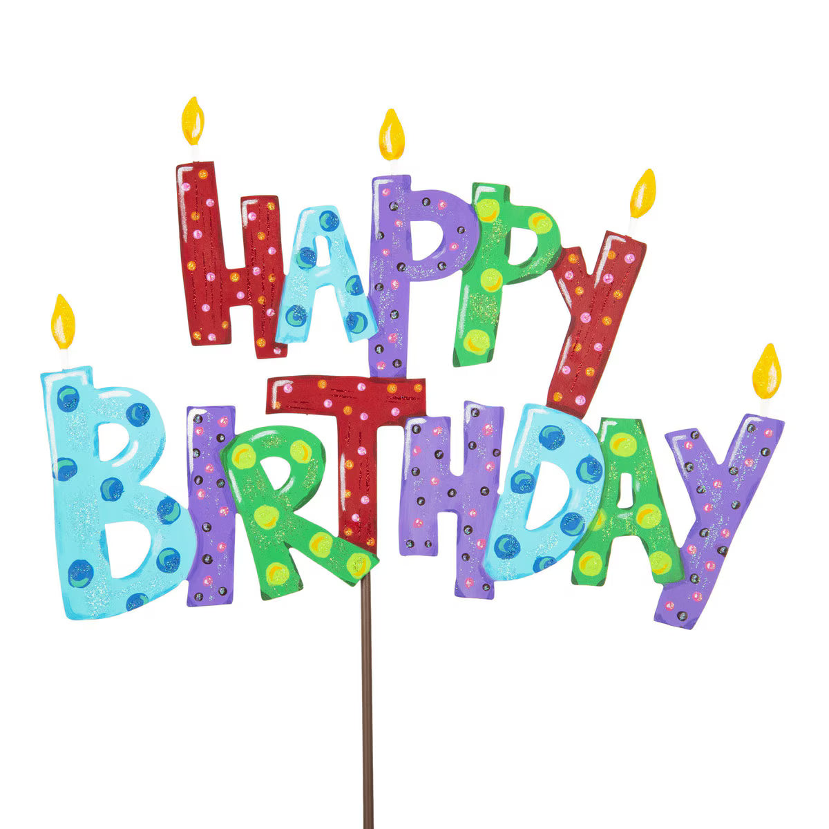Pile of Happy Birthday Stake