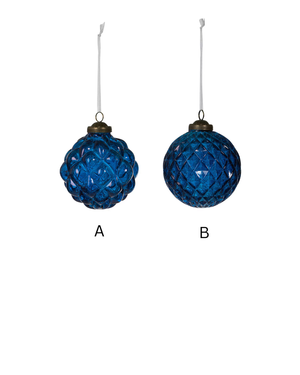Textural Opaque Ball Glass Ball Ornament