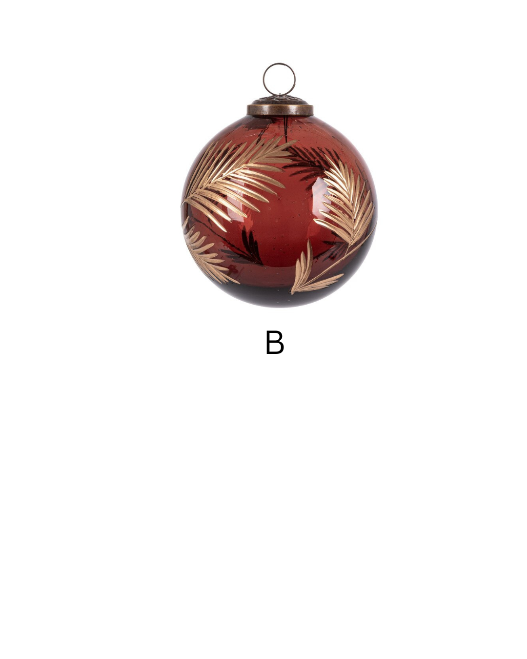 Cocoa Etched Ornament