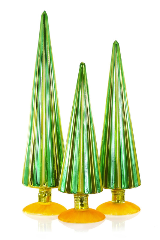 Pleated Tree- Green Gold