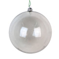Silver Matte Clear Ball Ornament