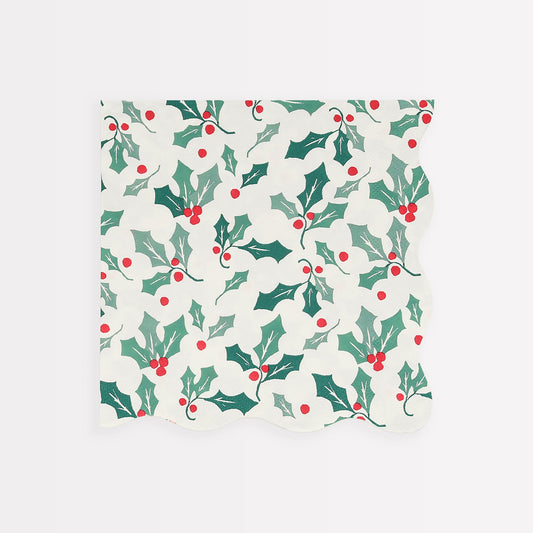 Holly Pattern Large Napkins