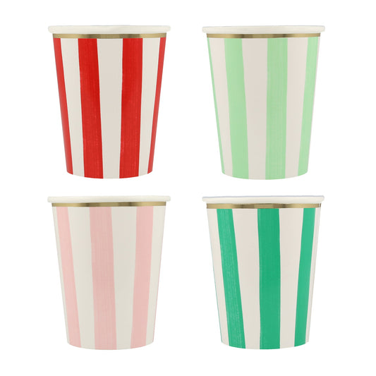 Striped Cups - Mistletoe Market