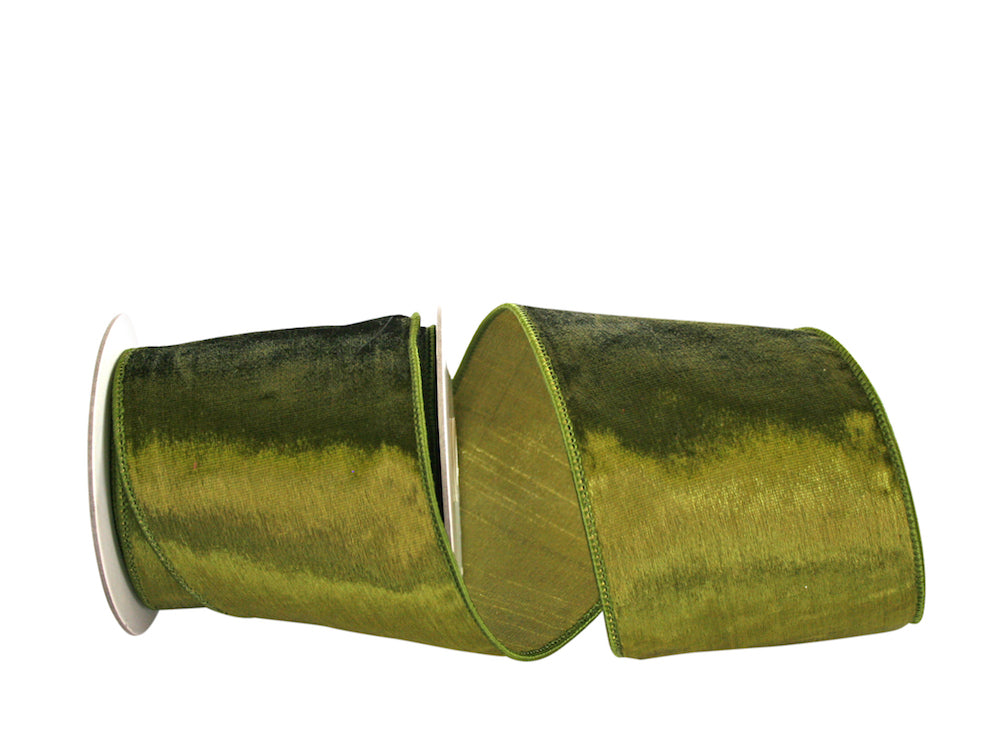 Designer Plush Velvet Elite Ribbon- Olive – Merry Avriett, Georgia's #1 ...