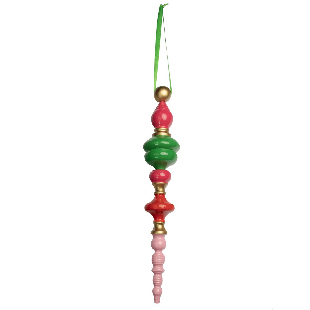 Pink Merry & Bright Ornament Finial